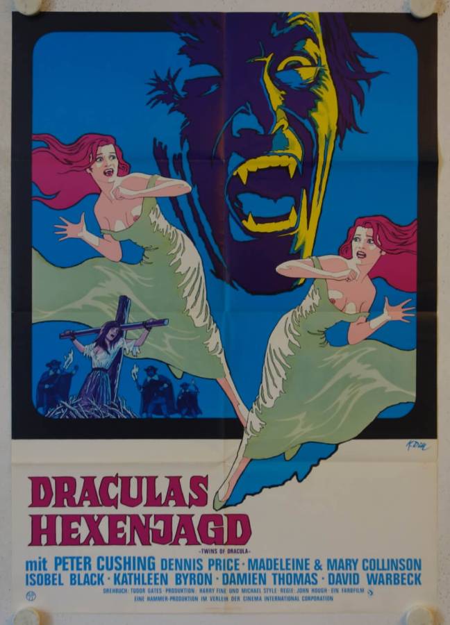 Twins of Evil / Twins of Dracula original release german movie poster